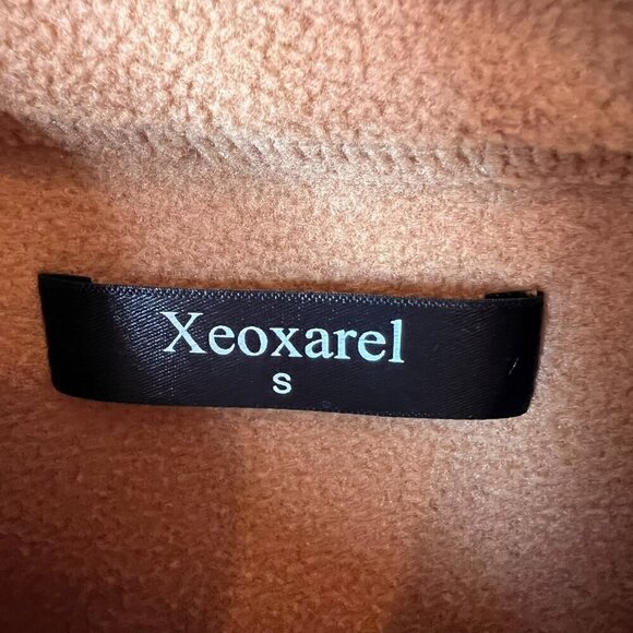 Xeoxarel Vest Womens Size Small Camel Brown Six Pocket Fleece Casual Comfy - Picture 2 of 14